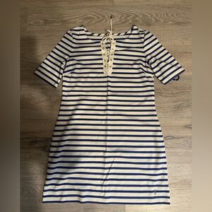 Juicy Couture Blue and White Striped Mini Dress